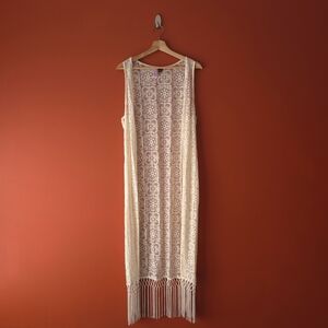 Boho Sleeveless Lace Cover-up
